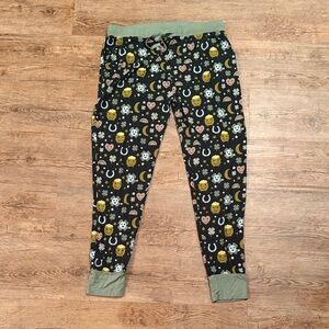 Cozy Printed Jogger Pajama Pants - St. Patrick’s Day - size L